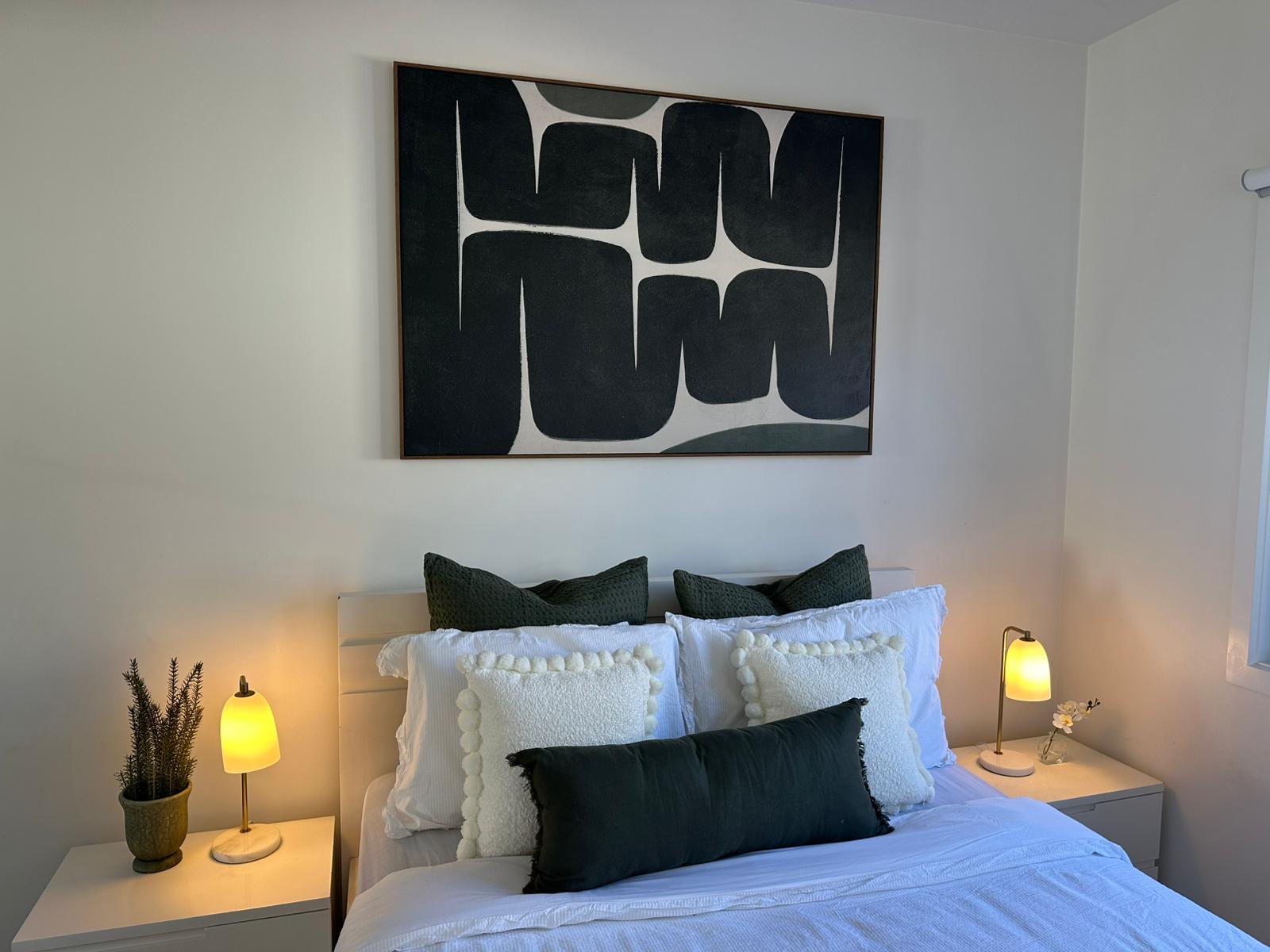 Styled room detail showing texture, scale, and presentation
